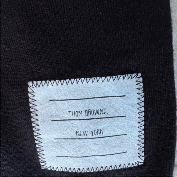 Thom Browne Black and White Polo Shirt - Picture 7 of 7